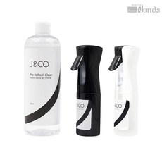 제이엔코 리프레쉬 클린 왁싱 전처리제 500ml 왁싱재료, 본품+분무기(색상랜덤), 1개