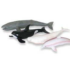 핑크돌고래 벨루가 귀신고래 범고래 택1 모형 완구 반디 동물 완구 소프트애니멀 학습 모형장난감 dew+7616wb