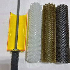 스노우보드 왁싱 롤러 장비 관리 용품 보수장비 튜닝 연마 스키 브러쉬 청소관리, N.손잡이덮개말털나일론300mm구리선