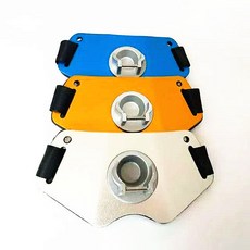 萌寵部落 鋁合金肚頂器 海釣船釣路亞錨魚竿托 腰帶式專業釣魚裝備工具掛式, 藍色,肚頂B款
