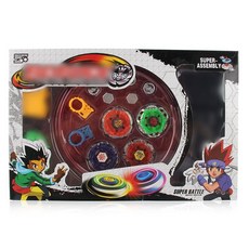 對戰陀螺 外銷熱款 星座合金組裝戰斗陀螺旋轉玩具4個陀螺鋼鐵戰魂套裝批發, 1個, AA26红色套装 400克