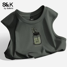 運動背心男士2025夏季新款男生寬鬆休閒外穿坎肩潮