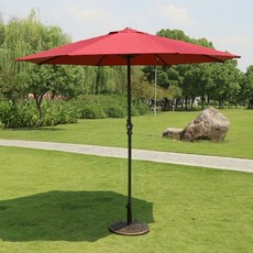 야외 모래 놀이장 소꿉놀이 유치원 대형 웅덩이 팔각형 바닷가 그늘, C. 2.7M 버건디 + 수지 시트