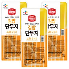 [메가마트]CJ 하선정 김밥단무지 370g, 3개