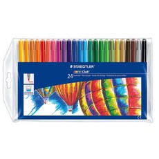스테들러 STAEDTLER 325 WP24 아동용 세탁 가능한 펠트 팁 마커 컬러링 및 드로잉에 이상적 24팩