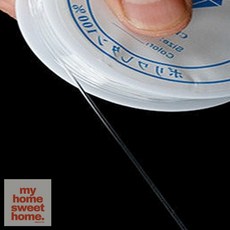 나의홈스윗홈 비즈 공예 우레탄 와이어 목걸이줄, 0.4mm