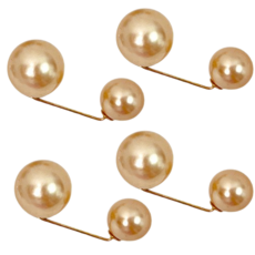 일리오시 ILLIOSI 진주 옷핀 허리핀 오픈방지 허리 조절 수선클립, 4개, 샴페인