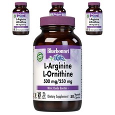 블루보넷 L-아르기닌 500mg L-오르니틴 250mg 베지터블 캡슐, 50개입, 4개, 50정
