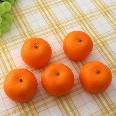 [왓위셀] 귤 모형 과일 촬영 소품 5p