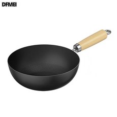 DFMEI 家用小資鍋不粘鍋電磁爐雪平鍋煎炒一人泡麪燃氣煤氣竈適用小資鍋, 1個, 黑色20cm, 如圖