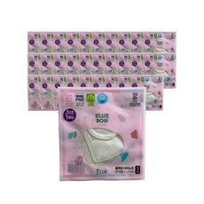 블루본 아이노우 썸머 코지업 스트랩 일체형 컬러 마스크 초소형 어린이 마스크 화이트 30매