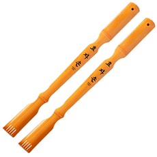 리빙홈디테일 고급 나무 효자손, 우드, 2개