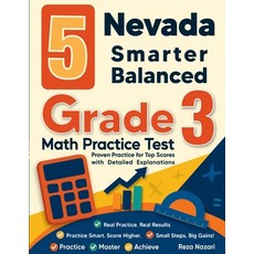 (英文圖書)5 Nevada Smarter Balanced Grade 3 Math Practice Tests: Proven Practice for Top S... 平裝版, Effortless Math Education, 英文
