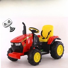 트랙터 경운기 전동차 장난감 전동 키덜트 붕붕카 소형, 듀얼 드라이브, D. 빨간색(12V7 RC 견인버킷), 1개