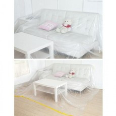 가구 덮개 비닐커버 다용도 방수 먼지커버, 1개, 화이트