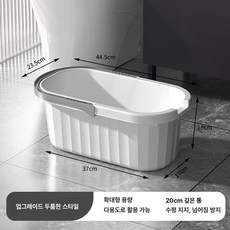 에비노 대걸레탈수기 물 마대 마포걸레 대걸레 밀대, 그레이 소형, 1개