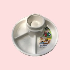 일본직수입 올인원 원형 캠핑 식판, 단품