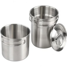 캠핑 하이킹 배낭여행 피크닉을 위한 통풍구 커버와 접이식 손잡이가 있는 2pcs 304 스테인리스 스틸 경량 야외 조리 도구, 캠핑 하이킹 배낭여행 피크닉을 위한 통풍구 커버와 접이