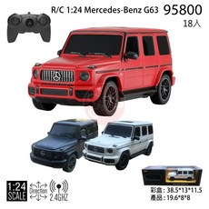 Rastar 1:24 賓士 G63 遙控汽車 模型 95800 2.4G 遙控系統, 白色, 1個