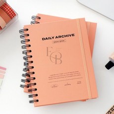 EVERYBOX 데일리 다이어리 노트 스크랩북 01 커스터드 일기장 일기장다이어리