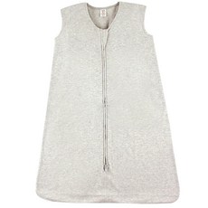 Touched by Nature 유니 베이비 유기농 면 민소매 웨어러블 침낭 자루 담요 단색 헤더 그레이 12-18개월 125617