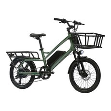 2026 알톤 알마타 FB 48v 20ah 500w 배달용 전기자전거, 무광 모스그린, 알루미늄