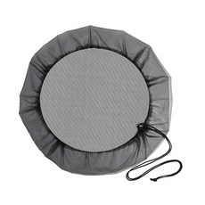 레인 배럴 메쉬 커버 비 버킷 탱크 프로텍터 야외 작은 품목용, 망사, 검은색