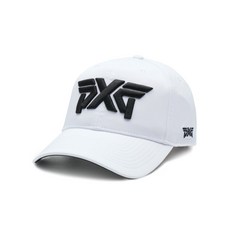 PXG 男士 Unstructured 棒球帽 白色 22PXG000009-WHT, 白色(22PXG000009-WHT), 1個