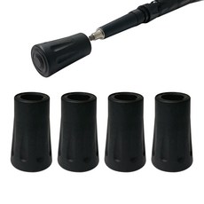 등산스틱 고무패킹 고무마개 촉마개 보호캡, 4개, 블랙