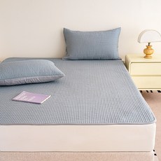 엘리아노 60수 순면 침대패드 이불패드 고정밴드형, 그레이