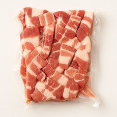 [더미트] 수입산 듀록 한입거리 삼겹살 1kg 1팩, 1개, 단품