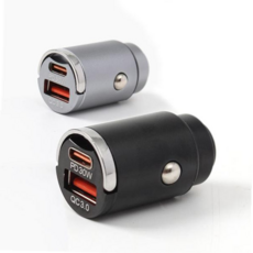 차량용 핸드폰 고속충전 매립형 QC3.0 PD 시거잭_ GT3422, 블랙, 블랙