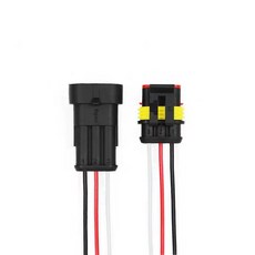 방수 커넥터 케이블 150mmX2 3P 자동차 전기배선 연결 결선 체결 전원 통신 플러그, NG53P. 방수 커넥터 케이블 150mmX2 3P, 1세트