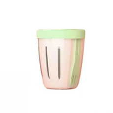 세렌드 휴대용 과일 샐러드컵 다이어트 후르츠팟 도시락통, 1개, 마일드그린