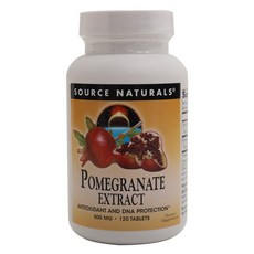 SOURCE NATURALS 無糖石榴萃取錠 500mg, 120顆, 1罐