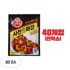 오뚜기 사천짜장 과립형 매콤한맛, 100g, 80개
