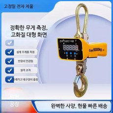 매달림저울 1톤호이스트 저울 전자저울 고정밀 3톤 대형 계량저울 무선, 1개, E_전자저울 고정밀 2톤 레드/그린