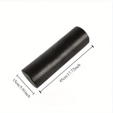 필라테스 폼 롤러 블랙 휴대용 요가 여성남성 솔리드 피트니스 장비, 02 Black Blue 45cm