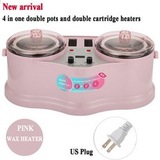 이중 용융 기계 미용 밀랍 비누만들기 중탕기 파라핀 핸드 제모, C. 110V 4-in-1 히터 분말, 1개