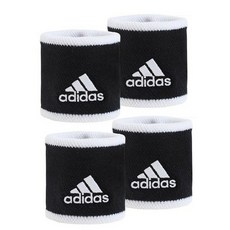 adidas 愛迪達 網球腕帶男女通用 S 腕帶黑色 4 件套 FK0912