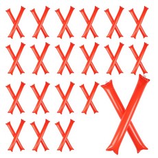 오드상회 응원용 풍선막대 막대풍선 풍선막대스틱 40개세트, 1세트, 빨강