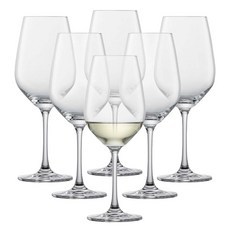 Schott Zwiesel Tritan Crystal Glass Forte Collection 범용/칵테일 텀블러 스템리스 와인 글래스 564.85ml19.1온스 6개 세, Clear - White Wine