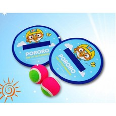 뽀로로 씽씽 캐치볼 유아 야구놀이 찍찍이 공놀이 장난감 어린이 야외놀이 공던지기 스포츠, 상세페이지 참조, 1개