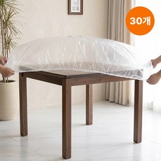 아모란나 일회용 고무줄 식탁보 30매 밴드형 다용도 비닐 먼지방지 커버, 30개, R150, 투명