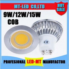LED 디밍 스포트라이트 램프 고출력 램프 1X 라이트 9 W 12 W 15 COB MR16 GU10 E27 E14 MR16 12 V E27 GU10 AC 110 V 220, [03]  흰색, [07] E27 9W 220V, [01] 그렇습니다, 1개