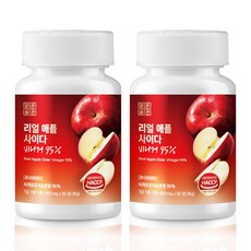 애사비 애플 사이다 비니거 사과초모식초 95% 맑은습관, 2개, 60정