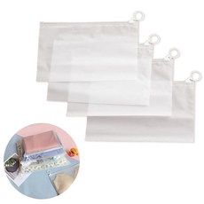 도나토르 반투명 PVC 슬라이드 링 지퍼백세트10p, 1세트, 10개입