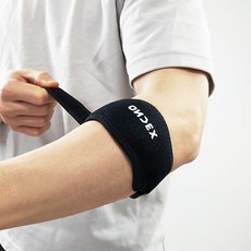 온덱스 팔꿈치 보호대 엘보 테니스 골프, 블랙, 1개 블랙, 1개