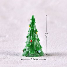 聖誕老人聖誕樹微景觀 雪景造景裝飾材料 聖誕節小擺件, 1個, 聖誕樹無底款
