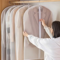 투명 방수 행거용 의류 커버 이불커버 인테리어수납용품 의류수납 옷장정리 수납케이스 옷장커버, 1개, 5개입